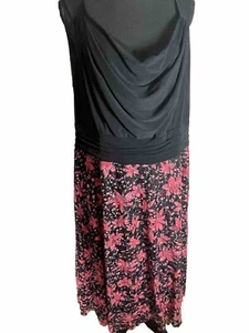 Le Bos 18 W B 44” W 40” L 43” Black Top Pink Sparkle Bottom Sleeveless Elegant - Picture 1 of 10