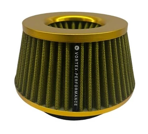 Air Filter 4 inch inlet slim GOLD Shorty - Picture 1 of 23