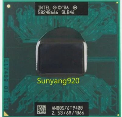 Intel Core 2 Duo T9400 2.53GHz Dual-Core 6M (SLGE5) Socket478 Notebook Processor - Image 1 of 4