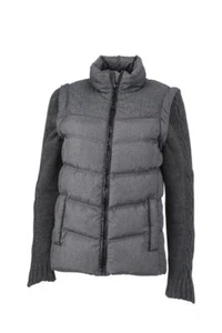 Damen Winterjacke Steppjacke Jacke mit abzippbaren Strickärmel JN1067 - Bild 1 von 1