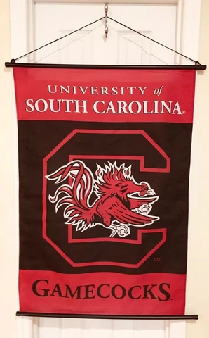 University of South Carolina Gamecocks Team Scroll One-Sided Wall Hanging Banner Cover