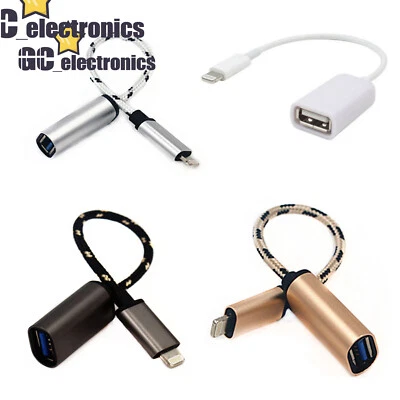 USB 2 Host to8-Pin Camera Connection Kit Adapter OTG Cable For IPad Air4Mini NEW - Bild 1 von 4