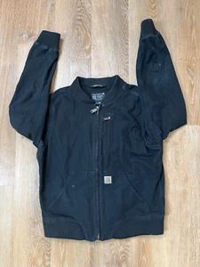 Carhartt Jacket Womens Medium M Black Rugged Flex Crawford Workwear 9 10 - Picture 1 of 14