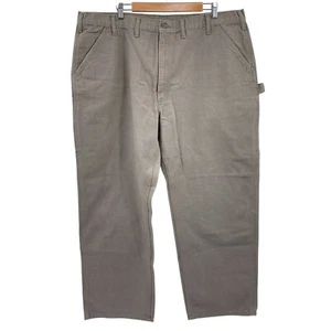 Carhartt tan cargo pants size 44x32 cotton pockets work pants - Picture 1 of 9
