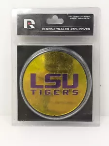 LSU Tigers Metal Tow Hitch Cover Car Truck SUV 2" Receiver Rico New - Picture 1 of 24