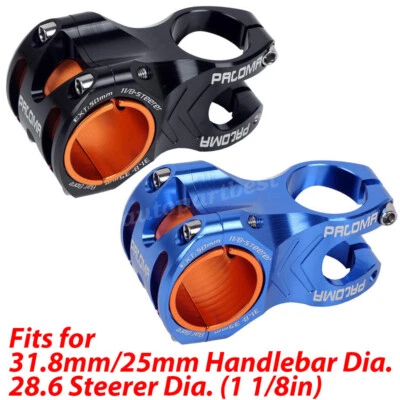MTB 31.8*50mm Handlebar Stem 0° Aluminium Alloy Bike Bicycle Stem Riser DH XC - Image 1 of 4