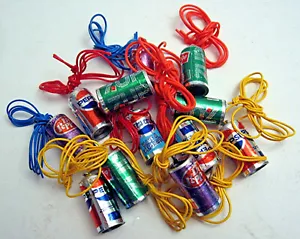 12 Pepsi 7Up & Dr Pepper Plastic Soda Can Charm Vending Machine Prizes Old Stock - Picture 1 of 1