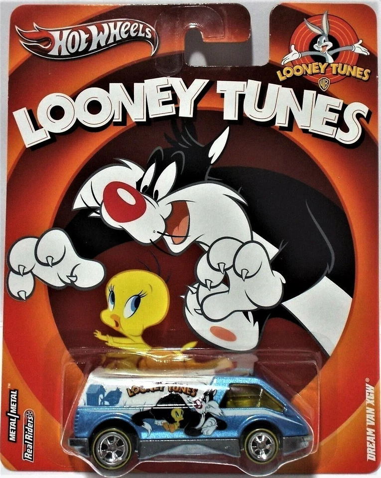 Литой под давлением фургон Hot Wheels Looney Tunes Sylvester & Tweety Dream XGW Real Riders - Изображение 1 из 1