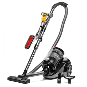 Ovente 1400W Cyclonic Vacuum, Bendable Multi-Angle, Bagless, Black ST2620B