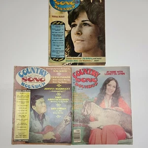 COUNTRY SONG ROUND UP May 1973, August 1974, July 1976 Music Magazine - Imagen 1 de 10