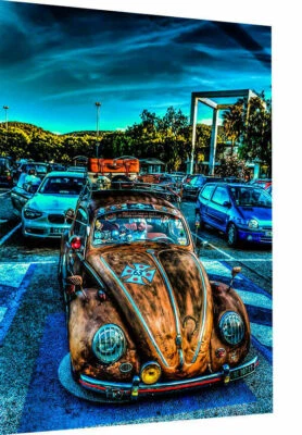 Leinwand Oldtimer Autos Bilder Wandbilder - Hochwertiger Kunstdruck XXL - Bild 1 von 4