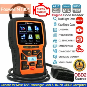 Foxwell NT301 OBD2 Code Reader Check Engine Light Emission Test Car OBD Scanner - Bild 1 von 12