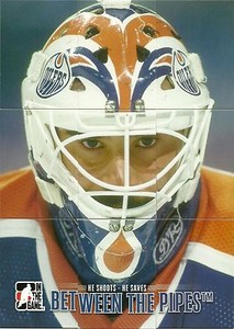 2012-13 ITG Between The Pipes BTP Grant Fuhr Complete 9 Card Puzzle Set & Mask