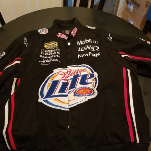 Kurt Busch #2 Miller Lite & Sponsors Nascar JH Design Jacket 2XL Cover