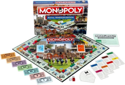 Winning Moves Royal Windsor Monopoly Board Game family Trading Games - Image 1 of 4