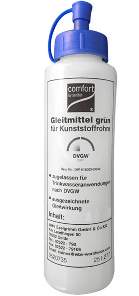 Gleitmittel Steckmuffe 500 ml HT/KG Rohr Kunststoffrohr Schmiermittel Silent - Bild 1 von 1