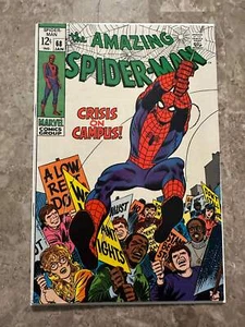 Amazing Spider-Man #68 FN+ 6.5 (1969 Marvel Comics) - White cover - Picture 1 of 24