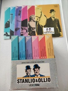 Cofanetto 6 VHS Stanlio e Ollio con libretti - Foto 1 di 5