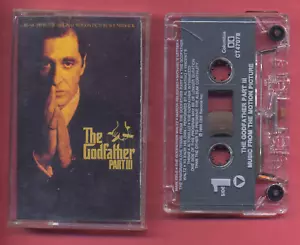 THE GODFATHER PART III CASSETTE MUSIC FROM ORIGINAL MOTION PICTURE SOUNDTRACK !! - Picture 1 of 5
