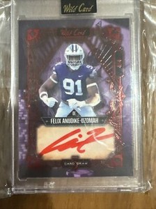 2023 Wild Card - Felix Anudike-Uzomah #5CDV-38 - Numbered 4/4!