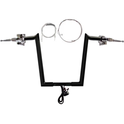 Manillar enganchado CKit 2014-2016 1/4" negro 14" Harley-Davidson Road King con ABS Foto 1 de 4
