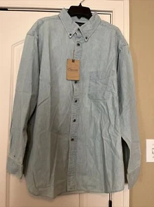 Roundtree & Yorke Casuals Lt Wash Button LS Men’s Shirt Sz XL NWT - Picture 1 of 7
