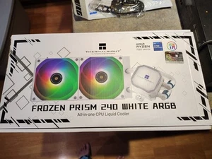 Thermalright Frozen Prism 240 White ARGB AIO Liquid CPU Cooler, 120mm Fans - Afbeelding 1 van 4