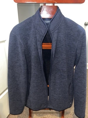 Chaqueta polar con cremallera CHAPS para hombre TALLA MEDIANA azul marino brezo abrigo de calentamiento Foto 1 de 4