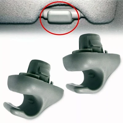 Pack of 2 For Honda Gray Car Sun Visor Hook Clip Bracket Retainer 88217S04003ZA - Image 1 of 4