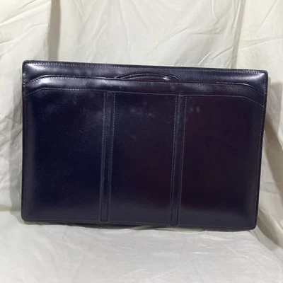 Cartera de cuero de grano superior genuino Heritage MN:12032 muy buen estado Foto 1 de 4