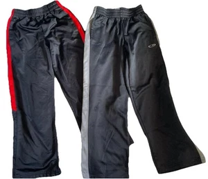 Starter And Champion Elastic Long Athletic Track Pants Boys Size M 8 And 8-10 - Picture 1 of 17