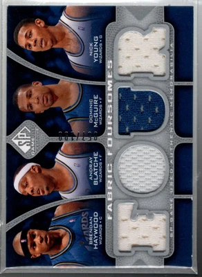 2009-10 SP Game Used Foursomes #F4HBYM Haywood Blatche Young McGuire Jersey /199 - Image 1 of 2