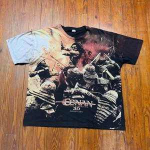 Conan The Barbarian 3D Movie Shirt Adult Size XL Tultex Black 2011 - Picture 1 of 7