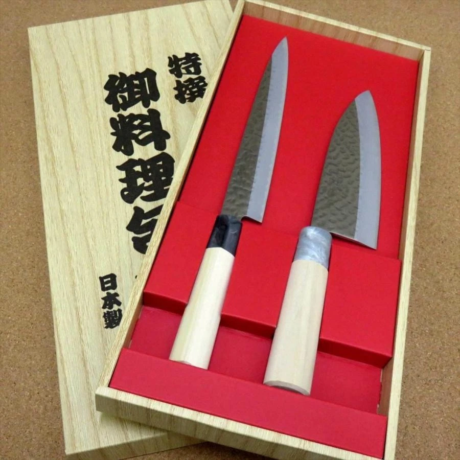 Yaxell SEKI TOBEI 30056 Kitchen Knife 2 Pair Set Sashimi & Deba from JAPAN - Image 1 of 4