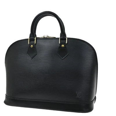 LOUIS VUITTON LV Alma Hand Bag Epi Leather Noir Black Gold France M52142 97RL436 - Image 1 of 4