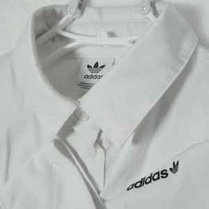 Adidas Button Up Shirt Men's Size Large White Long Sleeve Performance Golf Cuff - Picture 1 of 7