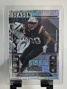 2024 Panini Contenders Rhamondre Stevenson Season Ticket Mojo Base Card # 68 - Bild 1 von 2