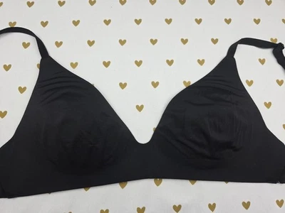 Victorias Secret T Shirt Lightly Lined Wireless Bra 32B Black - Image 1 of 4
