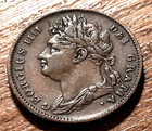 GEORGE IV FARTHING 1825