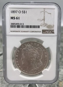 1897-O Morgan Silver Dollar —— NGC MS61 —— New Orleans Mint - Bild 1 von 8