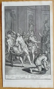 Scourging of Christ - Large Bible Engraving Picart Houbraken Hoet - 1736 - Picture 1 of 1