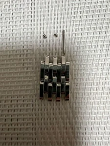 Genuine OMEGA De Ville Ladies' SS Two 12mm Watch Bracelet Links Excellent #048 - Picture 1 of 4