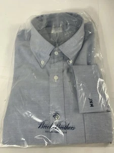 Brooks Brothers Mens Original Polo Button Down Shirt Blue Cotton 16 1/2 x 32 NWT - Picture 1 of 4