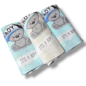 ✅ PAÑAL GRANDE ALGODÓN BEBÉ MUSELINA CUADRADOS PAÑOS REUTILIZABLES EDREDÓN BABY SHOWER - Imagen 1 de 1