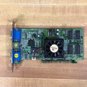 Nvidia GeForce2 MX400 64MB AGP Twin View/ViVo Video Graphics Card (WORKS) - Picture 1 of 12