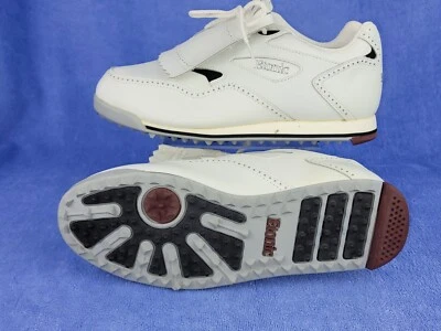 NEW Etonic St. Plus Golf Shoes Mens 9.5M White Removable Kiltie Spikeless - Image 1 of 4