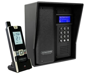 UltraCom3 Wireless Intercom With Keypad (Black Caller Station & Black Hood) - Picture 1 of 12