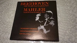 BEETHOVEN ODE TO JOY NO.9 MAHLER NO.4 FULLERTON KEITH CLARK LP NM/EX RARE - Picture 1 of 7