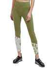 Dkny Sport Women's Tie-Dyed-Hem 7/8 Leggings Green Size XL MSRP $60