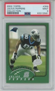 2002 Topps Collection #359 Julius Peppers Rookie Card PSA 9 - Picture 1 of 2